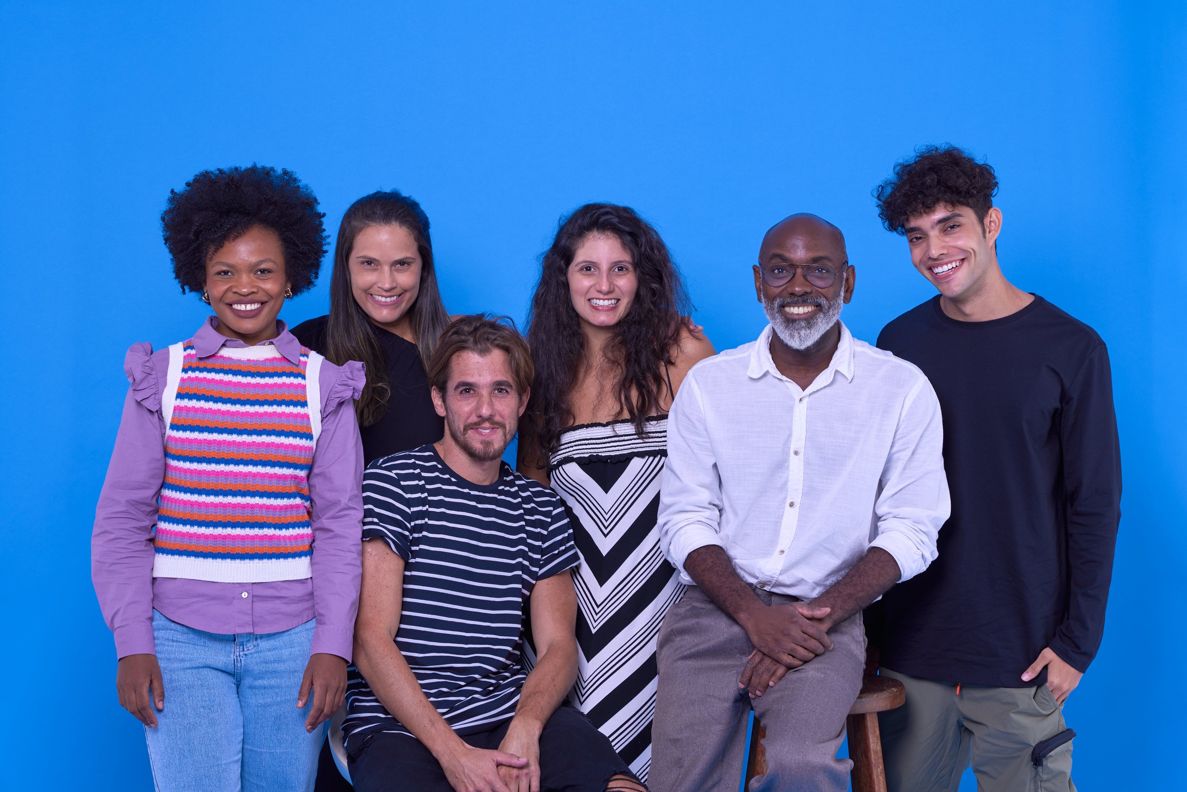 Bold & Punchy Headshots Portrait of Diverse Group